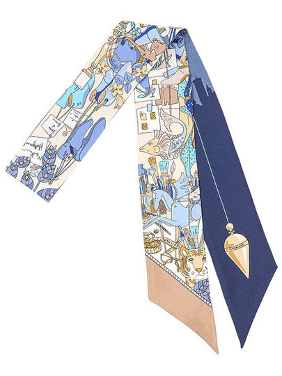 Studio Print Twilly Silk Scarf - SALVATORE FERRAGAMO - BALAAN 2