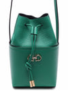 Gancini Mini Bucket Bag Green - SALVATORE FERRAGAMO - BALAAN 3