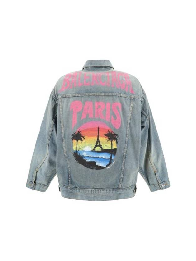 Paris Tropical Denim Jacket Blue - BALENCIAGA - BALAAN 3