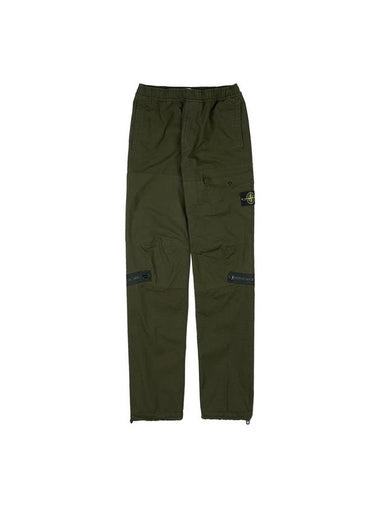 Wappen Logo Cotton Cargo Pants Olive Green - STONE ISLAND - BALAAN 1