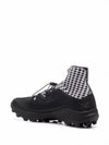 Salomon Cross Houndstooth High Top Sneakers Black - COMME DES GARCONS - BALAAN 4