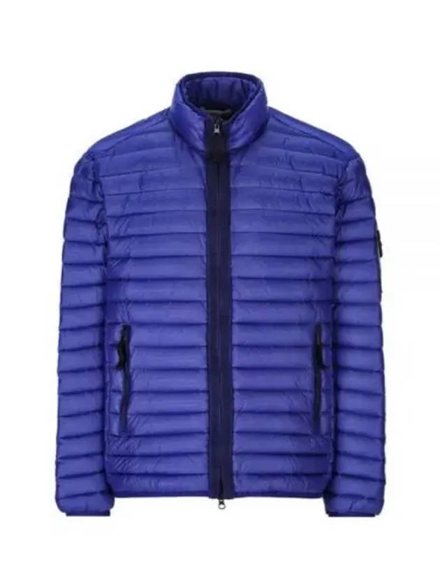 Men's Wappen Patch Padded Jacket Blue - STONE ISLAND - BALAAN 2