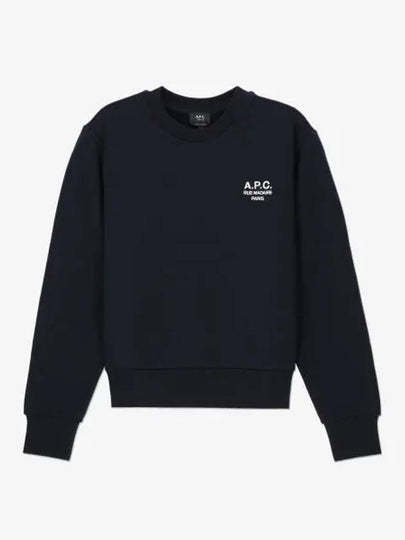 Rue Madame Cotton Sweatshirt Navy - A.P.C. - BALAAN 2