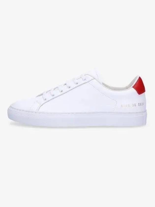 Retro Low Top Sneakers Red White - COMMON PROJECTS - BALAAN 2