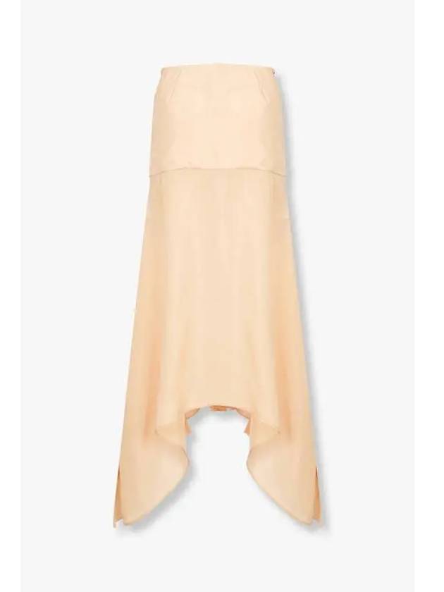 STELLA McCARTNEY Ruffled Hem Maxi Skirt Peach - STELLA MCCARTNEY - BALAAN 1