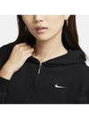 Chill Terry Loose Full Zip French Hoodie Black - NIKE - BALAAN 5