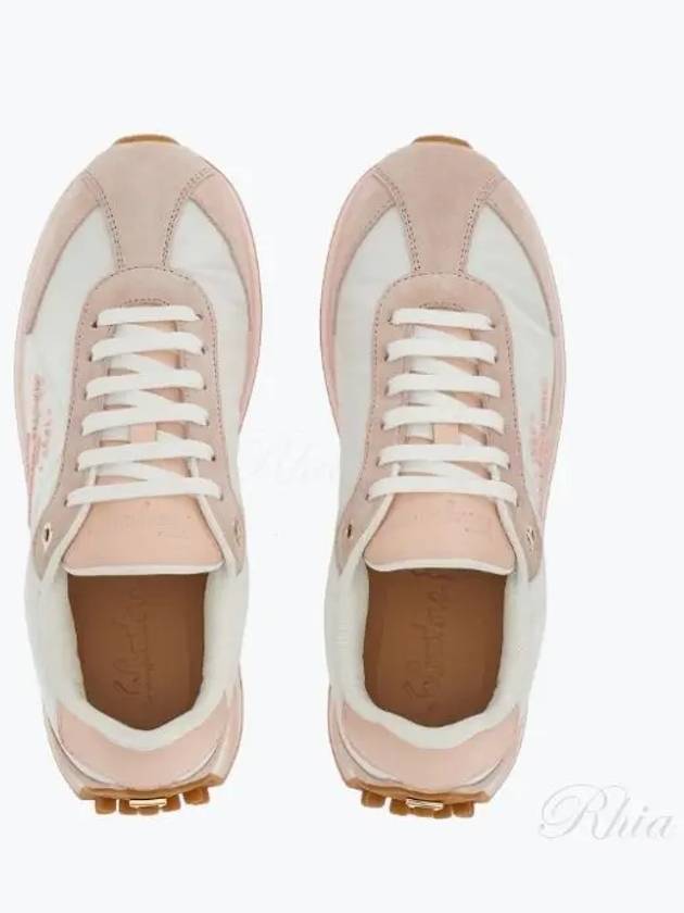 Panelled Low-Top Sneakers Pink - SALVATORE FERRAGAMO - BALAAN 2