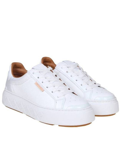 Ladybug Leather Low Top Sneakers White - TORY BURCH - BALAAN 2