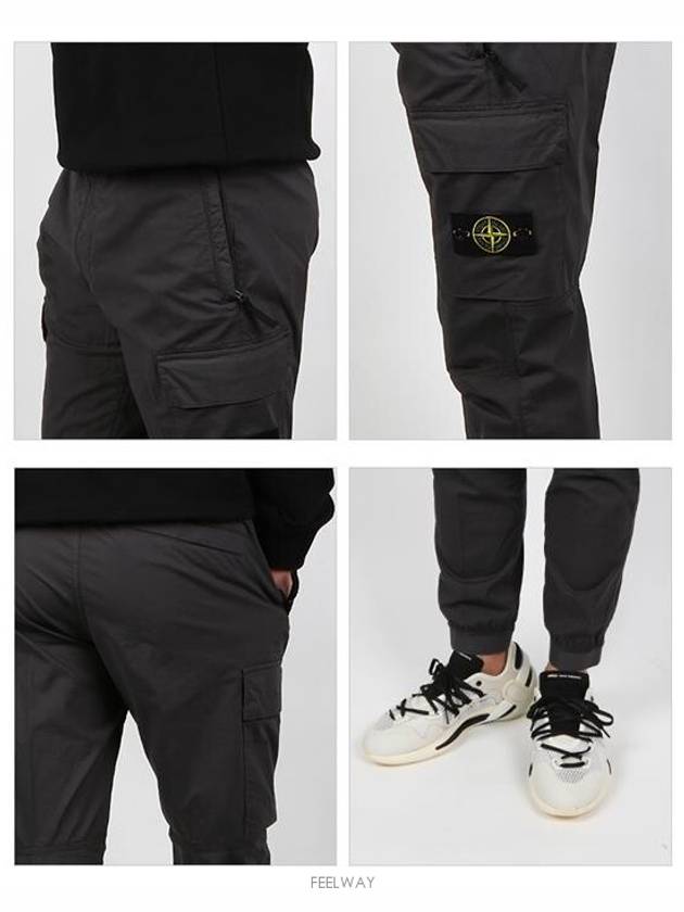 Wappen Patch Cargo Track Pants Grey - STONE ISLAND - BALAAN 4