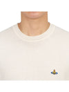 ORB Embroidered Crew Neck Knit Top Cream - VIVIENNE WESTWOOD - BALAAN 7