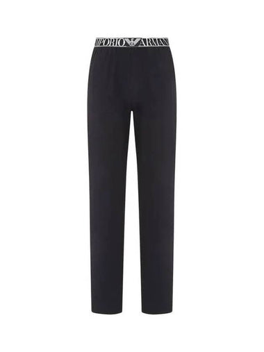 UNDERWEAR Men s Big Logo Banding Rayon Lounge Pants Black 270449 - EMPORIO ARMANI - BALAAN 1