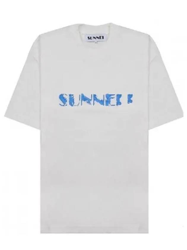 Big Logo Print Short Sleeve T-Shirt White - SUNNEI - BALAAN 2