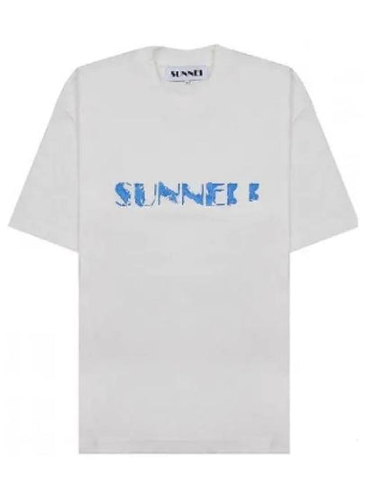 Big Logo Print Short Sleeve T-Shirt White - SUNNEI - BALAAN 2