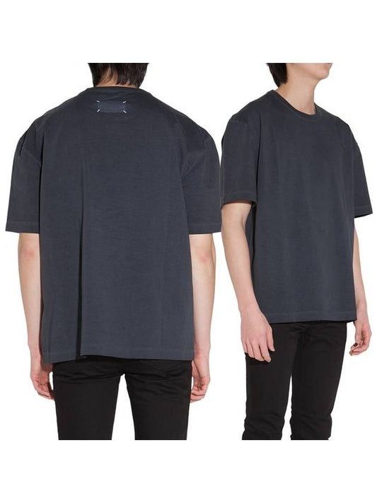 Garment Dye Oversized Fit Short Sleeve T-Shirt Grey - MAISON MARGIELA - BALAAN 2