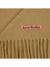 Wool Fringe Muffler Dark Camel - ACNE STUDIOS - BALAAN 5