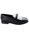 Destin loafers twotone fringe black blanc silver 36.5 H241008Z 03 - HERMES - BALAAN 2