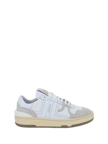 Clay Lace-Up Low Top Sneakers White - LANVIN - BALAAN 1