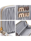 Matelasse Nappa Leather Coin Wallet Grey - MIU MIU - BALAAN 5