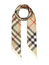 Skinny Check Silk Scarf Archive Beige - BURBERRY - BALAAN 2