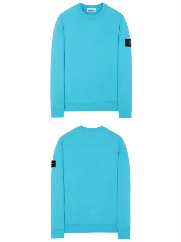 Men's Wappen Patch Sweatshirt Sky Blue - STONE ISLAND - BALAAN 5