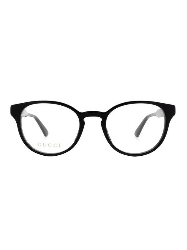 Eyewear Round Acetate Glasses Black - GUCCI - BALAAN.