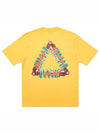 Tri Pumping T Shirt Yellow - PALACE - BALAAN 1