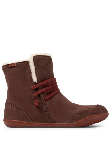 Peu Nubuck Winter Boots Brown - CAMPER - BALAAN 1