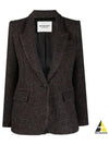 Kerstin Single Breasted Virgin Wool Blazer Jacket Brown - ISABEL MARANT - BALAAN 2