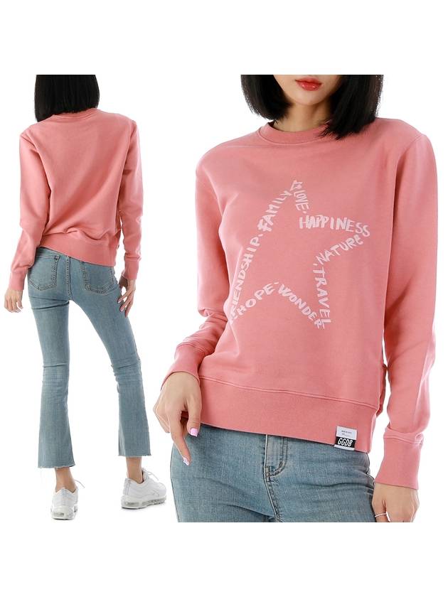 Star Print Sweatshirt Pink - GOLDEN GOOSE - BALAAN 1