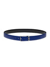 Gancini Reversible Adjustable Leather Belt Lapis Lazuli Black - SALVATORE FERRAGAMO - BALAAN 1