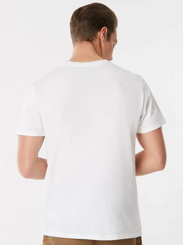 Greeting Short Sleeve T-Shirt White - MAISON KITSUNE - BALAAN 4