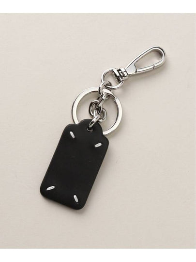 Four Stitch Logo Leather Keyring Black - MAISON MARGIELA - BALAAN 2