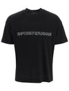 Embroidered Logo Short Sleeve T-Shirt Black - EMPORIO ARMANI - BALAAN 2