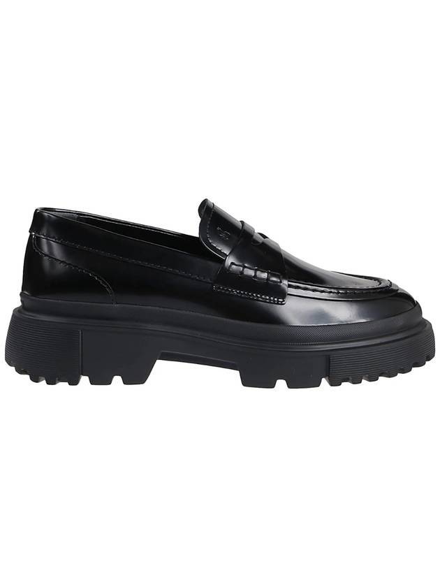 leather loafers black - HOGAN - BALAAN 1