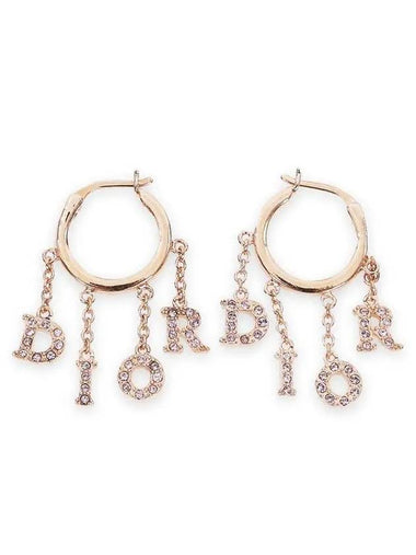 Revolution Earrings Gold Pink - DIOR - BALAAN 1