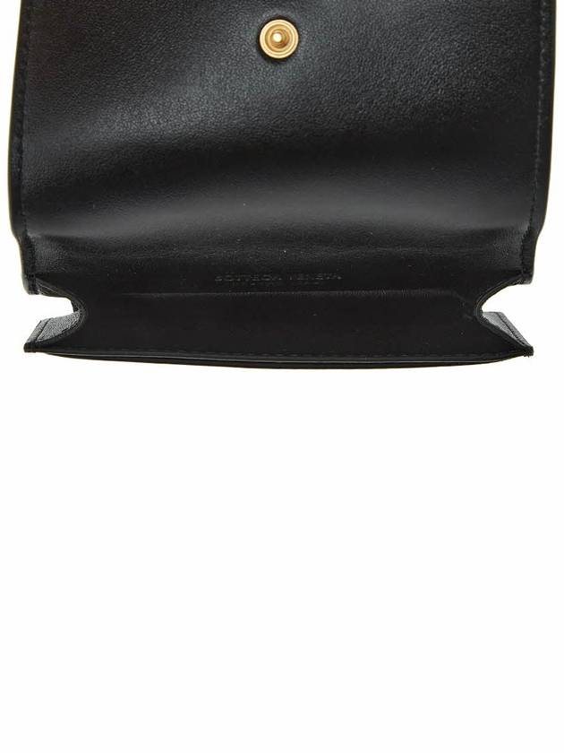 Intrecciato Flap Card Wallet Black - BOTTEGA VENETA - BALAAN 11