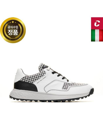 Official Italian handmade golf shoes PAGANI WHITEBLACK PRINT - DUCA DEL COSMA - BALAAN 1