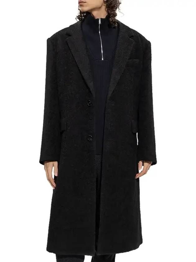 Men's Wool Single Coat Black - AMI - BALAAN 3