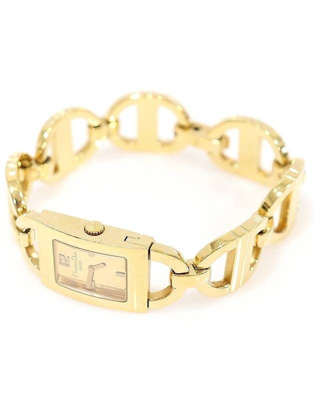 Steel quartz gold plated MALICE women s bracelet watch - DIOR - BALAAN 3