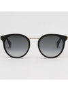 Eyewear GG Logo Round Sunglasses Grey Black - GUCCI - BALAAN 3