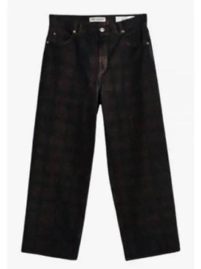 Vast Cut Overdyed Big Lumbercheck Print Wide Jeans Black - OUR LEGACY - BALAAN 2