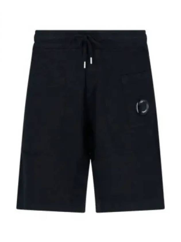 Men's Lens Wappen Bermuda Shorts Black - CP COMPANY - BALAAN 2