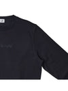 Embroidered Logo Cotton Sweatshirt Black - CP COMPANY - BALAAN 5