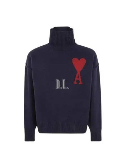 De Coeur Turtleneck Navy - AMI - BALAAN 2