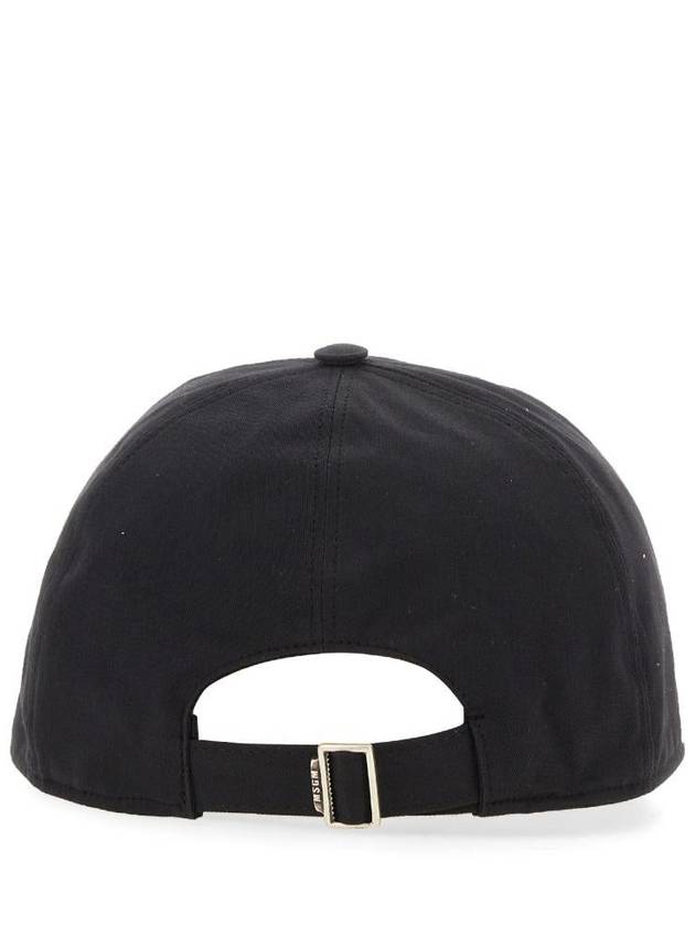 Embroidered Micro Logo Ball Cap Black - MSGM - BALAAN 4