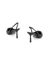 Patent Leather Slingback Heels Black - PRADA - BALAAN 4