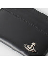 Logo Calf Slim Card Wallet Black - VIVIENNE WESTWOOD - BALAAN 4