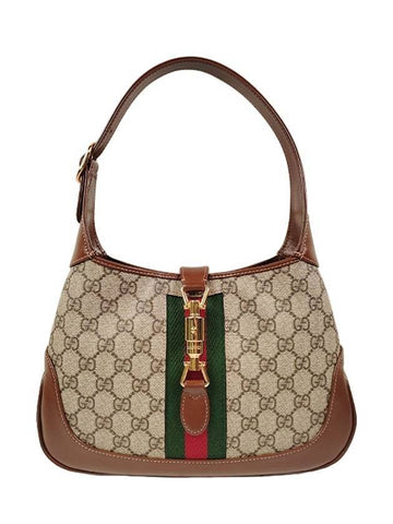 Jackie 1961 GG Supreme Small Shoulder Bag Brown - GUCCI - BALAAN 1