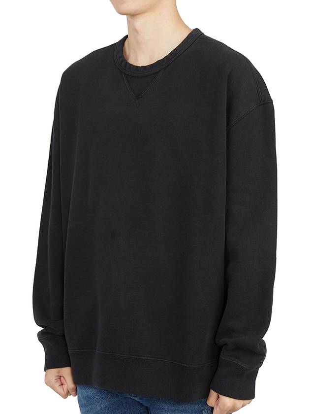 Garment Dyed Cotton Jersey Sweatshirt Black - TEN C - BALAAN 3