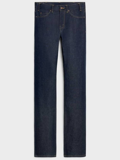 Francoise Raw Wash Denim Jeans Rinsed - CELINE - BALAAN 2